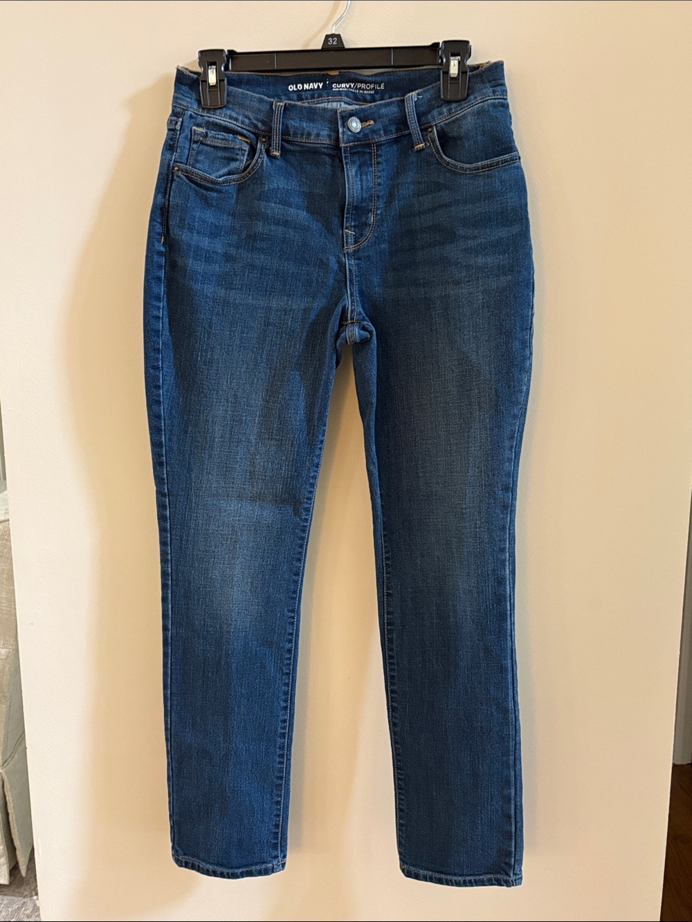 Old Navy Straight Leg Dark Blue Jeans